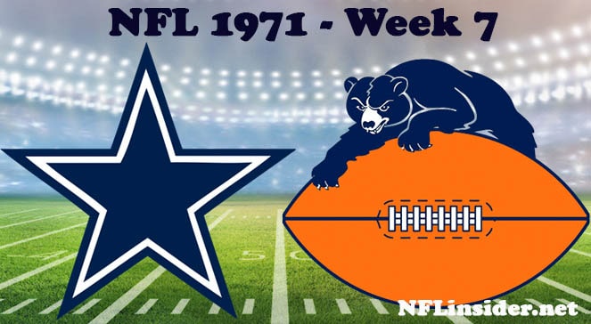 Dallas Cowboys vs Chicago Bears 1971 NFL Full Game Replay